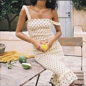 Faithfull The brand Polka Dot dress. Size medium.
